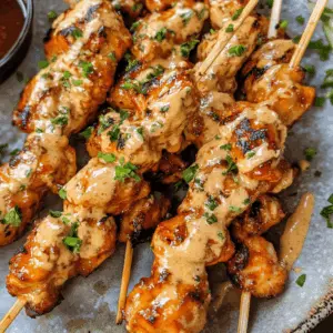 These Bang Bang Chicken Skewers are the perfect blend of crispy, spicy, and flavorful! With tender chicken marinated in a zesty sauce and grilled to perfection, they make a fantastic appetizer or a delightful main dish. Save this recipe for your next picnic, game day, or summer BBQ, and enjoy a taste that will leave everyone coming back for more!