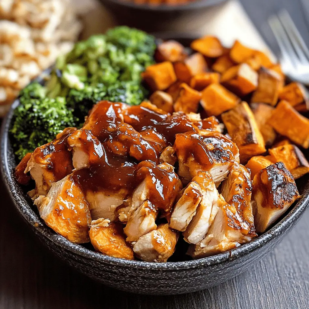Bring the taste of summer to your dinner table with these BBQ Chicken and Roasted Sweet Potato Bowls! Featuring juicy grilled chicken, perfectly roasted sweet potatoes, and a splash of tangy sauce, this dish is packed with flavor. Perfect for a quick weeknight meal or a weekend gathering. Save this recipe for your next family dinner! 🌟🍽️