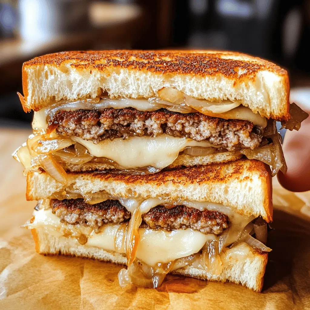 Get ready to enjoy the best Patty Melts featuring sweet caramelized onions! This comforting dish combines juicy beef patties with melted cheese, all nestled between buttery toasted bread. Perfect for a cozy dinner or a casual gathering with friends, this recipe is a must-save for your next meal plan!