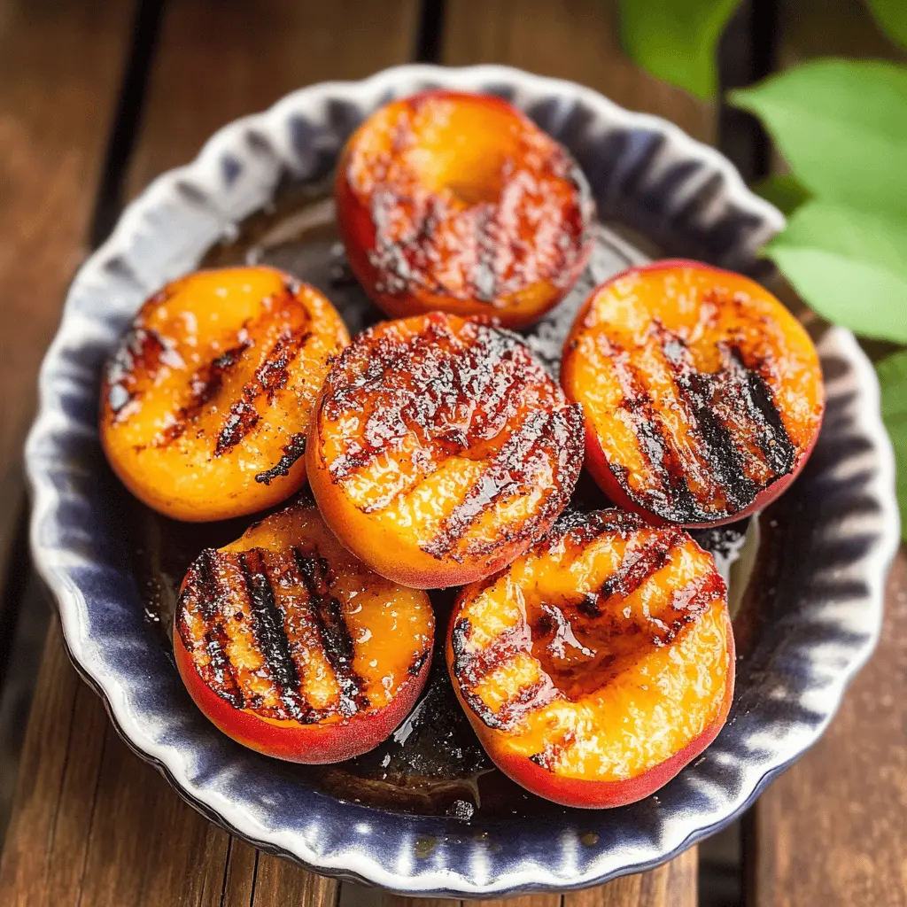 Sweet, juicy peaches caramelize beautifully when grilled with brown sugar for an irresistible treat! Perfect as a dessert or a tasty addition to your summer BBQ. This easy recipe highlights the natural flavors and adds a touch of warmth that your guests will love. Save this pin to bring a delightful twist to your gatherings!