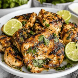 This Cilantro Lime Chicken recipe bursts with fresh flavors and is perfect for busy weeknights! With zesty lime and aromatic cilantro, it’s incredibly easy to make and pairs wonderfully with rice or tacos. Save this delicious meal idea for your next family dinner or BBQ. You’ll want to keep it handy for those warm summer evenings!