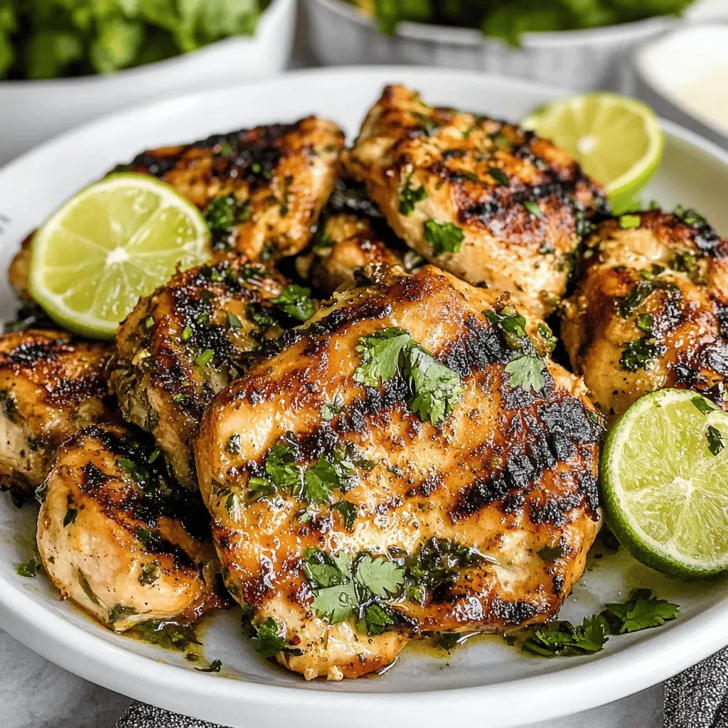 This Cilantro Lime Chicken recipe bursts with fresh flavors and is perfect for busy weeknights! With zesty lime and aromatic cilantro, it’s incredibly easy to make and pairs wonderfully with rice or tacos. Save this delicious meal idea for your next family dinner or BBQ. You’ll want to keep it handy for those warm summer evenings!
