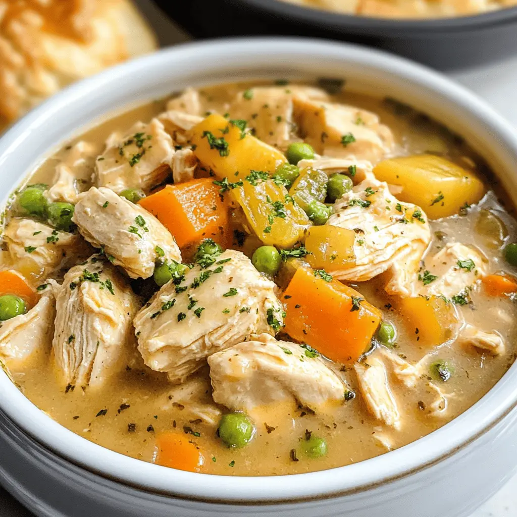 Warm up your home with this comforting Crock Pot Chicken Pot Pie! Loaded with tender chicken, hearty vegetables, and a creamy sauce, it's the perfect meal for busy days. Simply toss everything in your slow cooker, and let it transform into a delicious pie filling. Save this recipe for a cozy dinner or family gatherings that everyone will love!