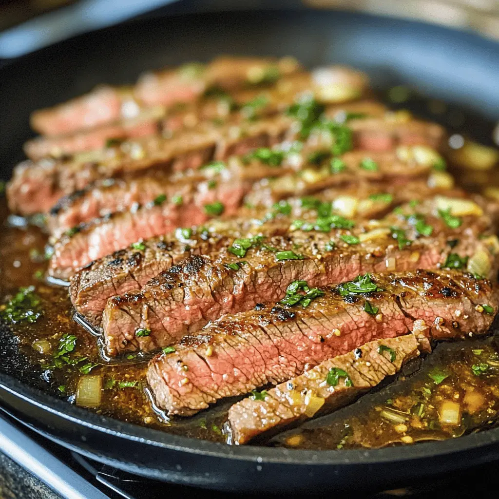 Looking for a simple yet delicious dish? This Garlic Butter Skillet Flank Steak is packed with flavor and sure to impress! Featuring tender flank steak seared to perfection and enhanced with rich garlic butter, it’s ideal for a cozy dinner or a special occasion. Save this recipe for a mouthwatering meal that your family will love!