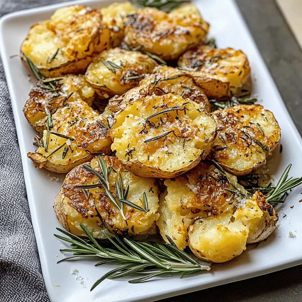 These Grilled Garlic Rosemary Smashed Potatoes are perfect for elevating any meal! With a crispy, golden exterior and a flavorful touch of garlic and fresh rosemary, they’re a delicious side dish for barbecues or family dinners. Don't forget to save this recipe for your next gathering or cozy night in!