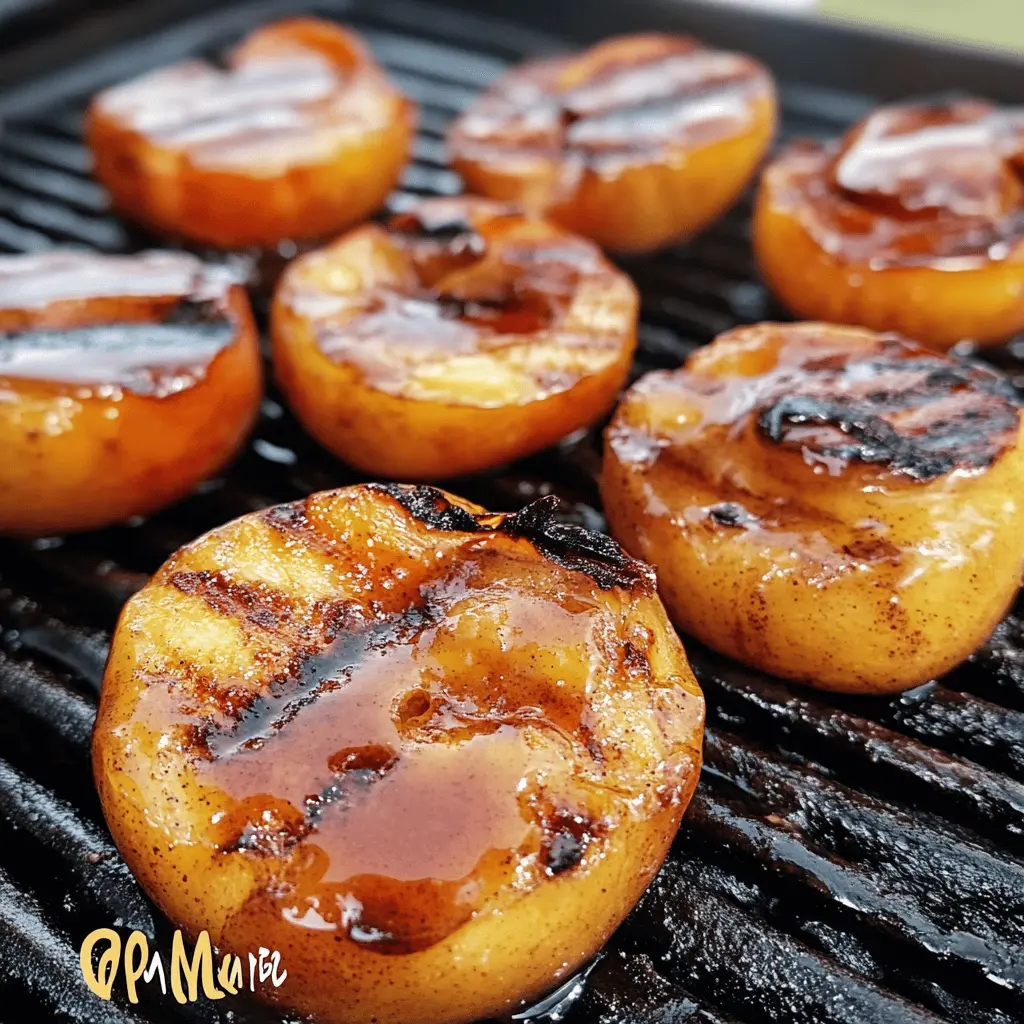 Sweet, juicy grilled peaches drizzled with a warm cinnamon honey sauce make the perfect summer treat! This simple recipe highlights the caramelized flavors of fresh peaches and the comforting touch of cinnamon. It's an ideal dessert for backyard barbecues or cozy family dinners. Save this pin to bring a refreshing touch to your next gathering!