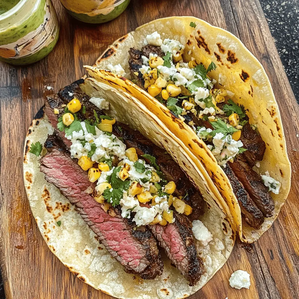 Enjoy a vibrant twist on taco night with these Grilled Steak Elote Tacos! Loaded with juicy steak, fresh corn, and zesty toppings, these tacos bring a burst of flavor. Perfect for summer gatherings or a delicious weeknight dinner. Don't forget to save this recipe for a fun family meal!