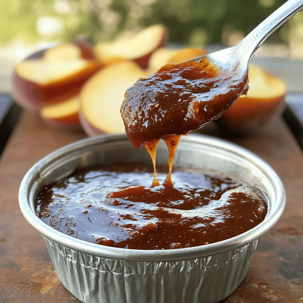 Elevate your grilling game with this Maple Peach Barbecue Sauce! Packed with sweet peach flavor and a hint of maple, this sauce is perfect for basting ribs, chicken, or veggies. It's quick to make and will become your new go-to for summer cookouts and backyard BBQs. Save this recipe and impress your friends at your next gathering!