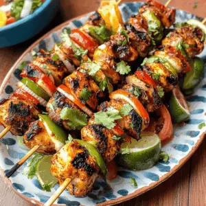 Get ready for a flavor-packed feast with these Mexican Barbecue Chicken Skewers! Juicy chicken marinated in zesty spices and grilled to perfection will make your taste buds dance. Perfect for summer BBQs or a cozy dinner, these skewers are simple to prepare and sure to impress. Save this recipe for your next gathering and enjoy a burst of deliciousness!