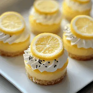 Treat yourself to these delightful Mini Lemon Cheesecakes! Creamy, tart, and oh-so-refreshing, these bite-sized desserts are perfect for any occasion. With a buttery crust and a zesty lemon filling, they bring sunshine to your table. Save this recipe now for your next gathering or sweet indulgence at home!