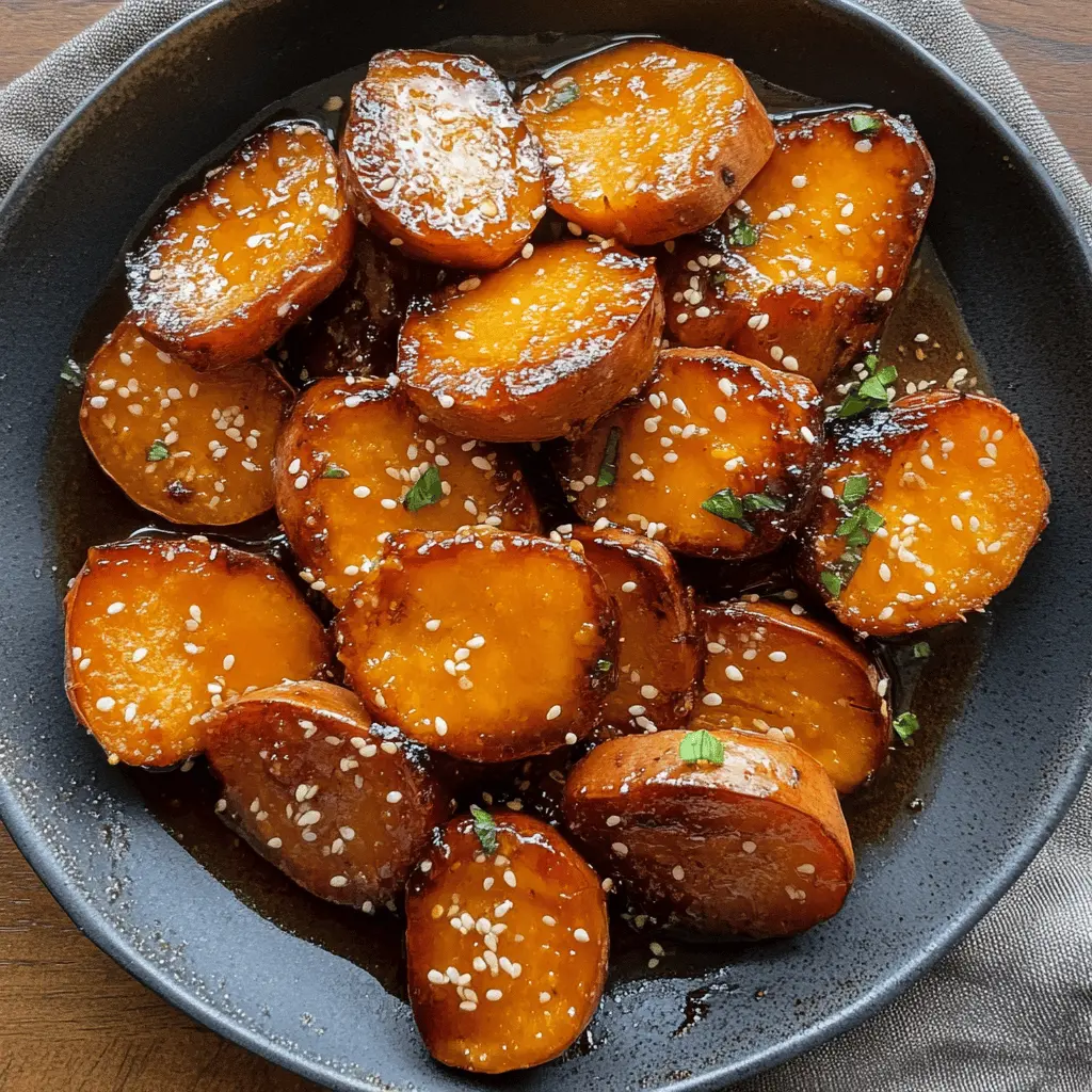 Satisfy your taste buds with these Miso Glazed Melting Sweet Potatoes! This delightful recipe combines the sweetness of roasted sweet potatoes with a rich, umami-packed miso glaze, creating a perfect side dish for any meal. Ideal for holiday gatherings, potlucks, or just a comforting dinner at home. Save this pin to bring some warmth and flavor to your table!
