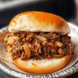 Looking for a fun twist on a classic? These Philly Cheesesteak Sloppy Joes bring all the rich flavors of a cheesesteak into a family-friendly, easy-to-make meal. With tender beef, gooey cheese, and vibrant peppers, this dish is perfect for busy weeknights or game day gatherings. Save this recipe for a hearty dinner that everyone will love!