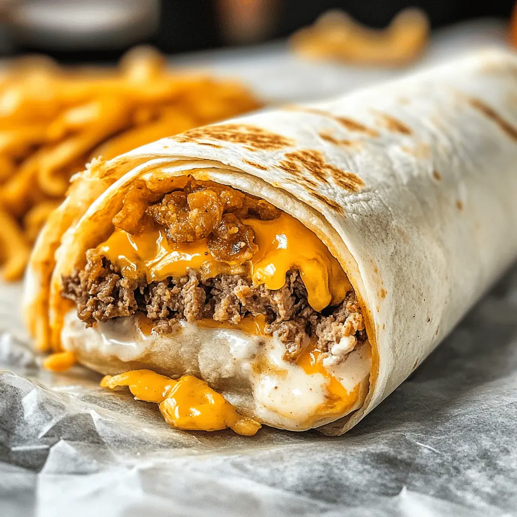 Calling all burrito lovers! This Beefy Melt Burrito is packed with savory ground beef, creamy nacho cheese, and a delightful blend of spices, all wrapped in a warm tortilla. Perfect for a quick lunch or a late-night snack, it’s sure to satisfy your cravings. Save this recipe for your next taco night!