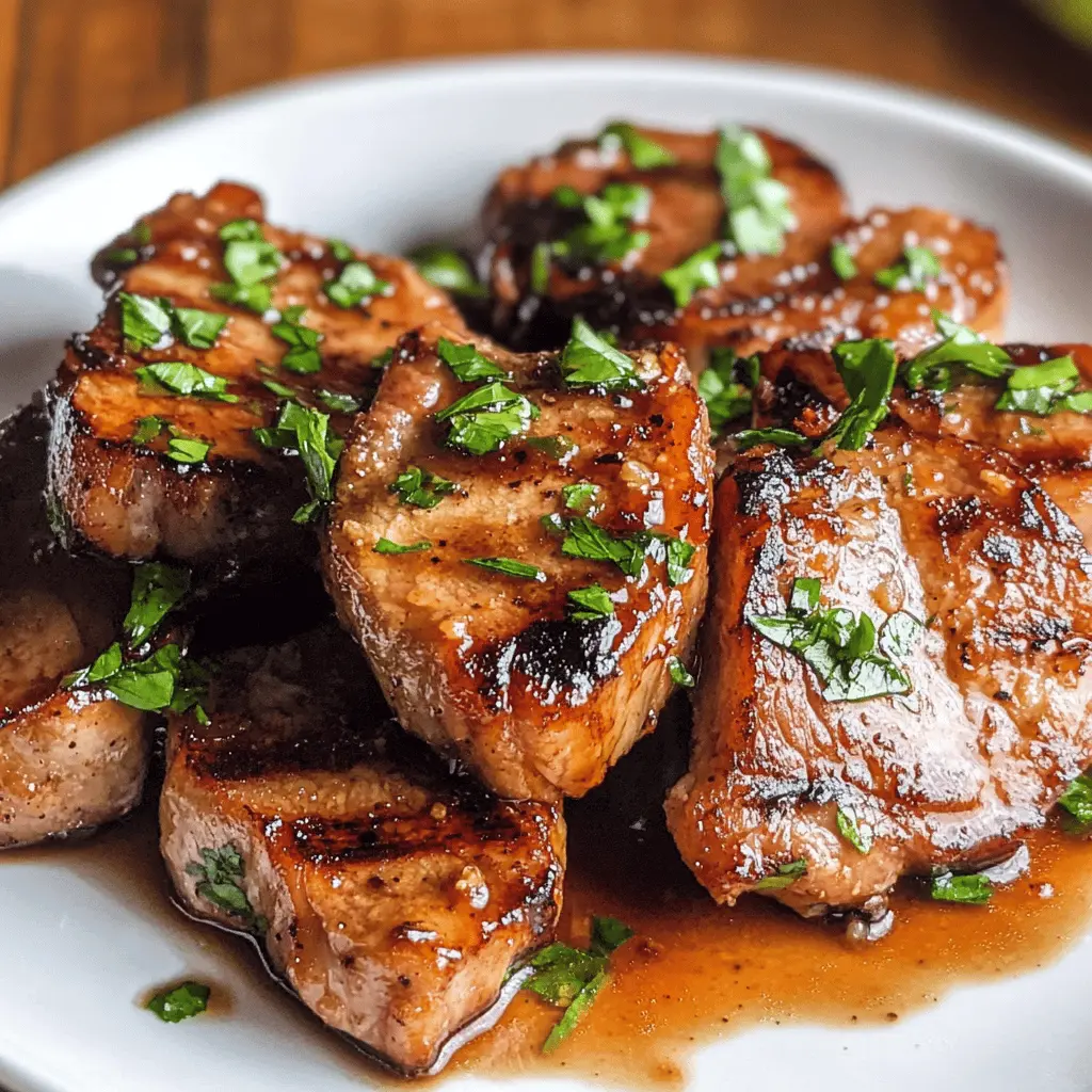 Transform your pork chops with this easy and flavorful marinade! Packed with garlic, fresh herbs, and a hint of acidity, it ensures juicy and tender meat every time. Perfect for grilling or baking—you won't be able to resist the mouth-watering aroma! Save this recipe for your next BBQ or dinner party and wow your guests!