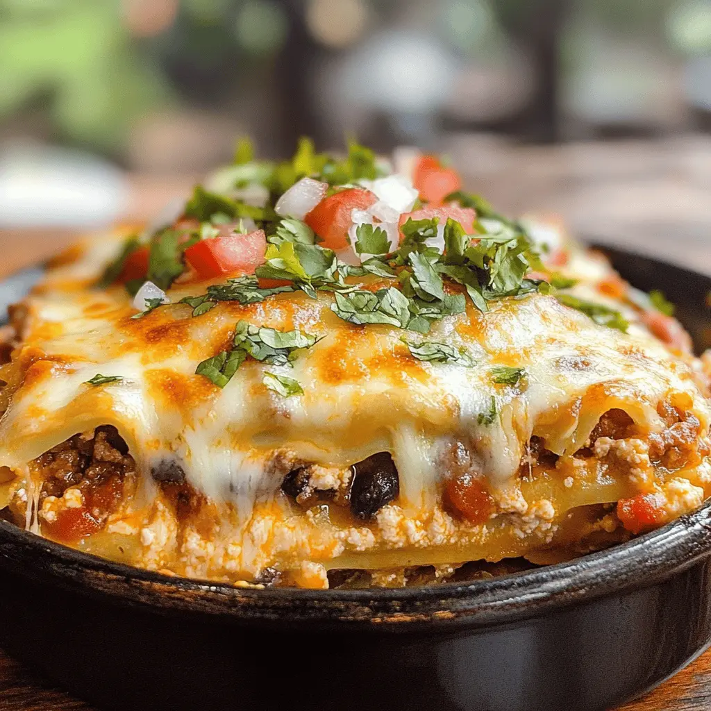 Easy Cheesy Mexican Lasagna Recipe