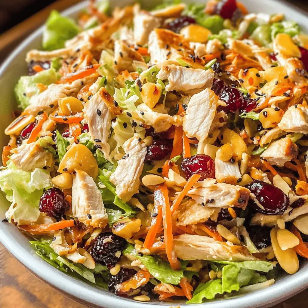Easy Asian Chicken Cranberry Salad Recipe