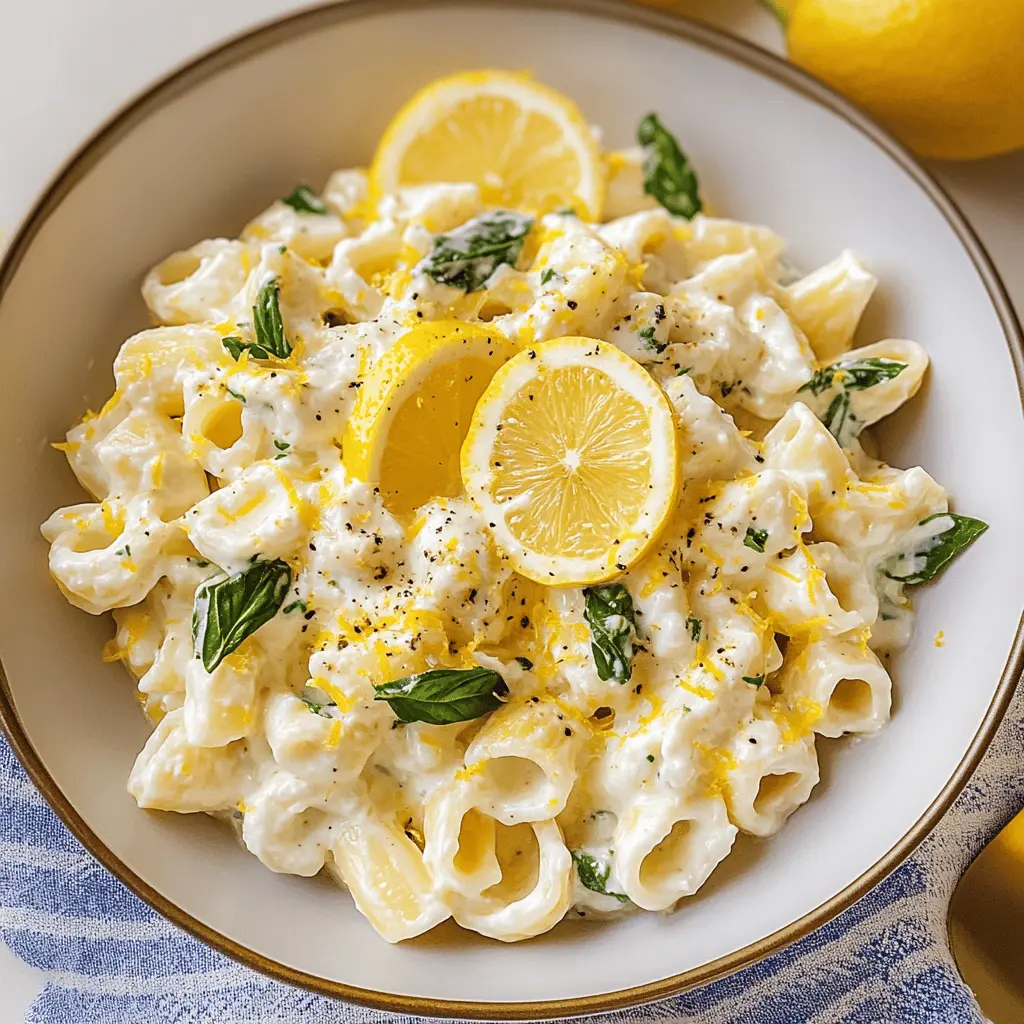 Easy Creamy Lemon Ricotta Pasta Recipe