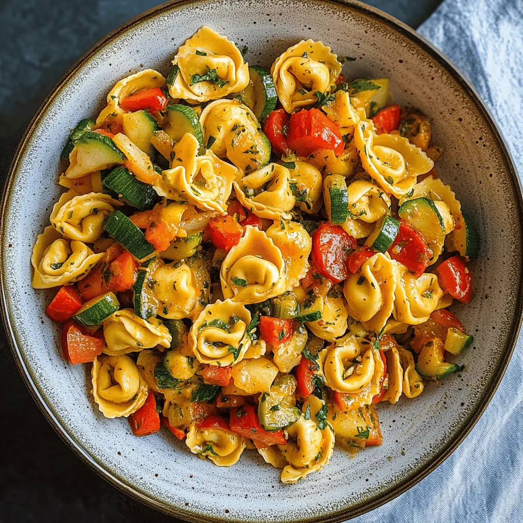 Easy Tortellini with Sautéed Veggies Recipe