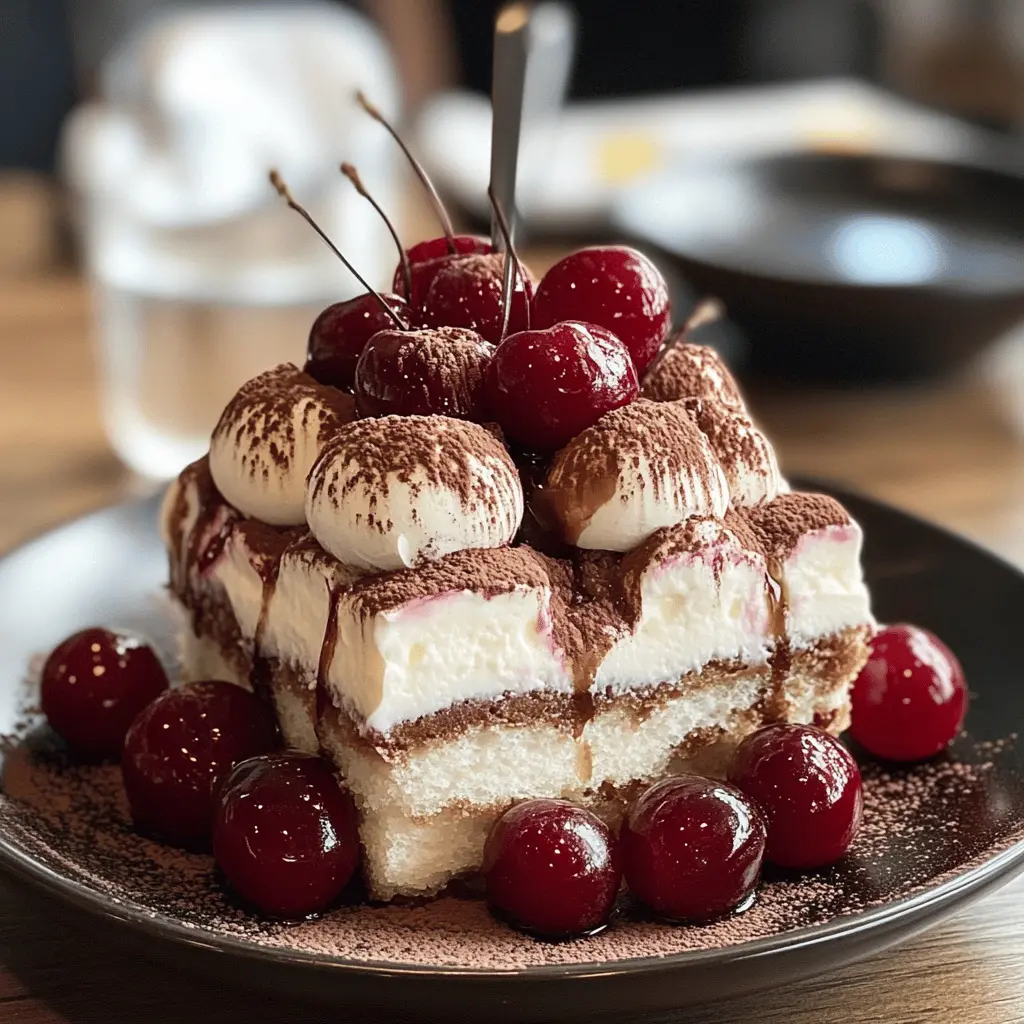 Easy Cherry Amaretto Tiramisu Recipe