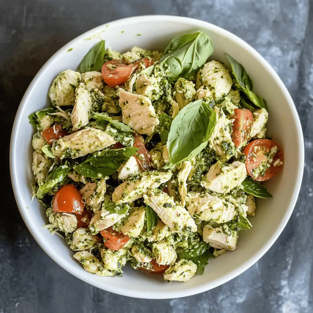 Easy Pesto Chicken Salad Recipe