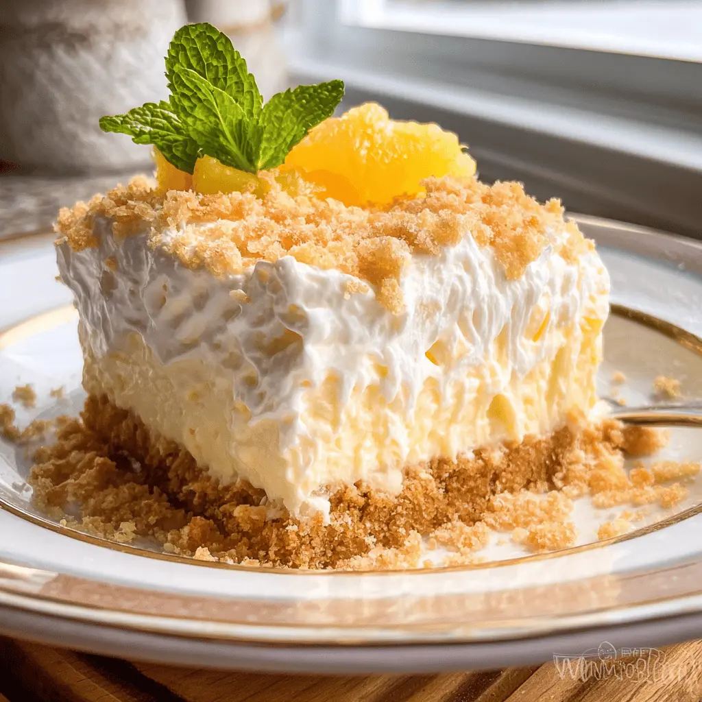 Easy Grandma’s Pineapple Dream Dessert Recipe