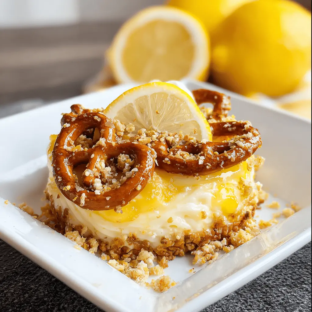 Easy Lemon Pretzel Dessert Recipe