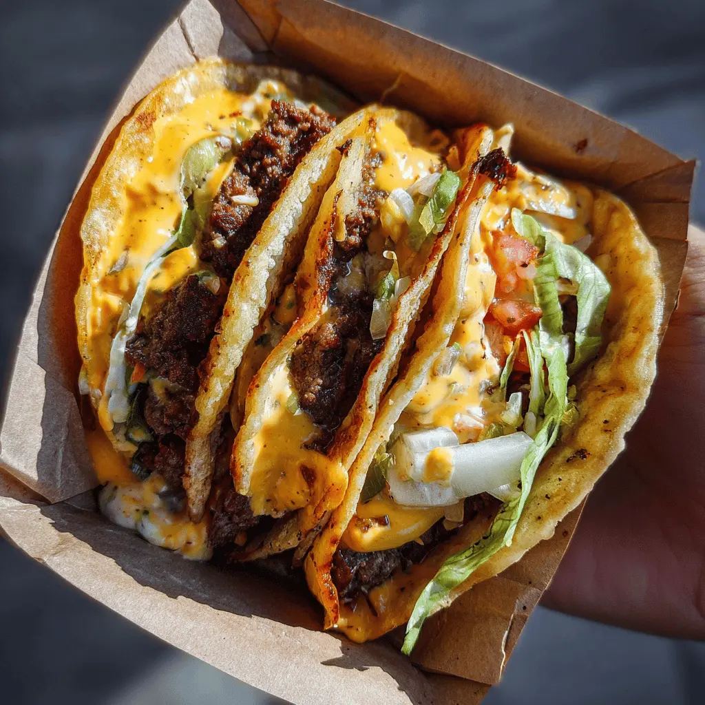 Easy Smash Burger Tacos Recipe