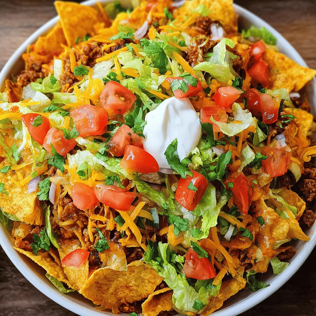 Easy Cheesy Doritos Taco Salad Recipe