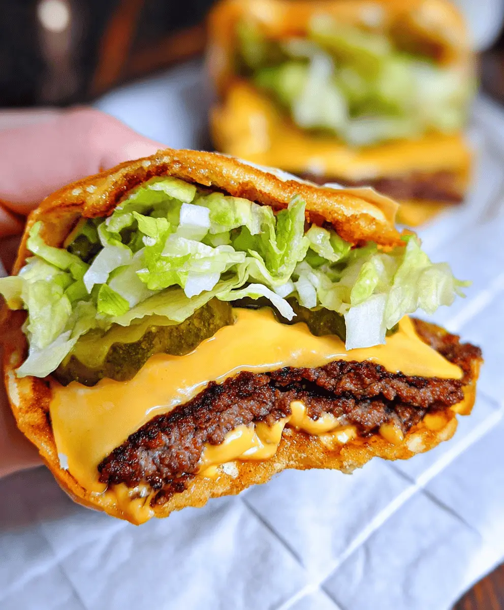 Easy Keto Big Mac Smash Burgers Recipe