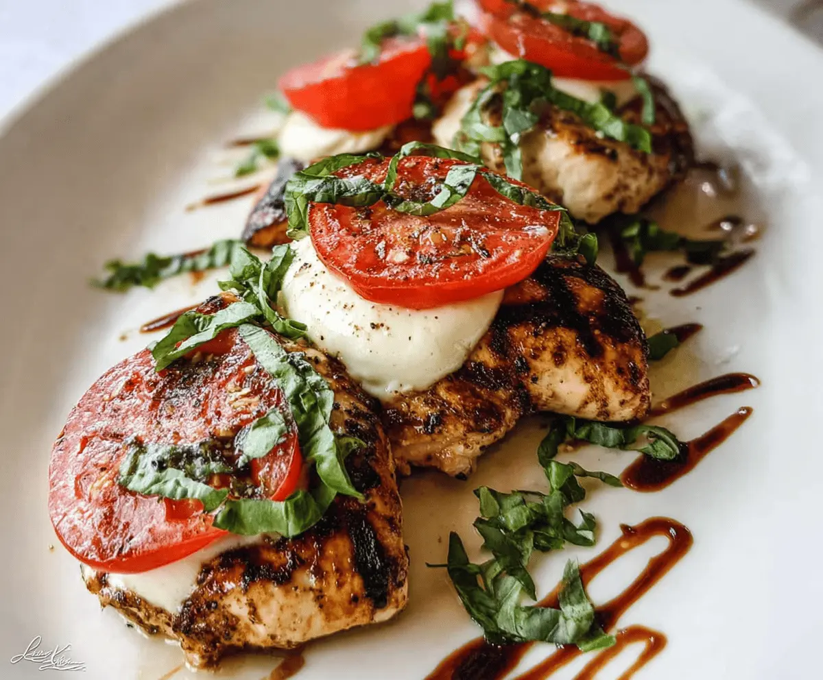 Easy Grilled Chicken Caprese Salad Recipe