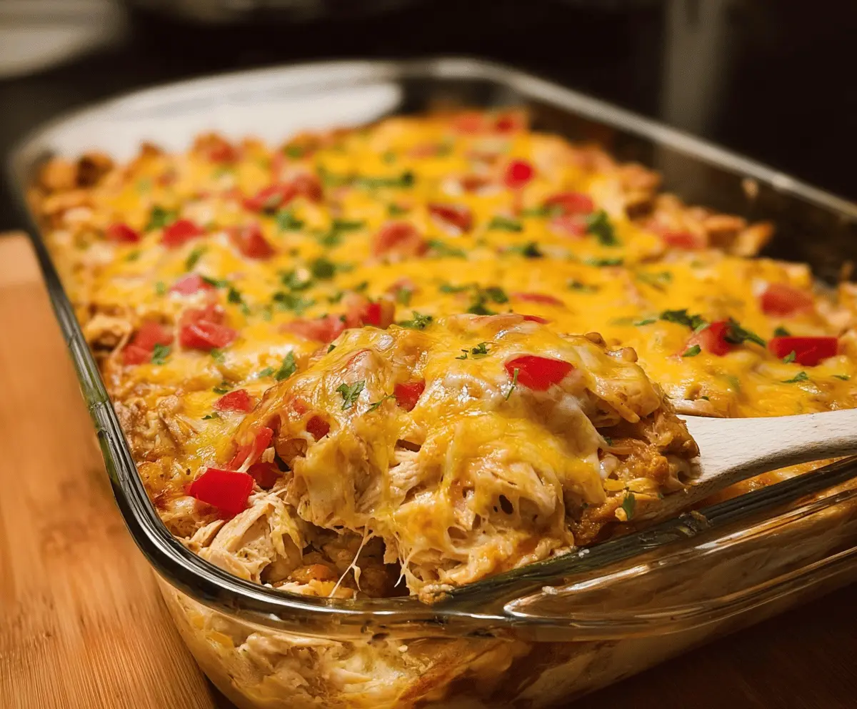 Easy Chicken Fajita Casserole Recipe