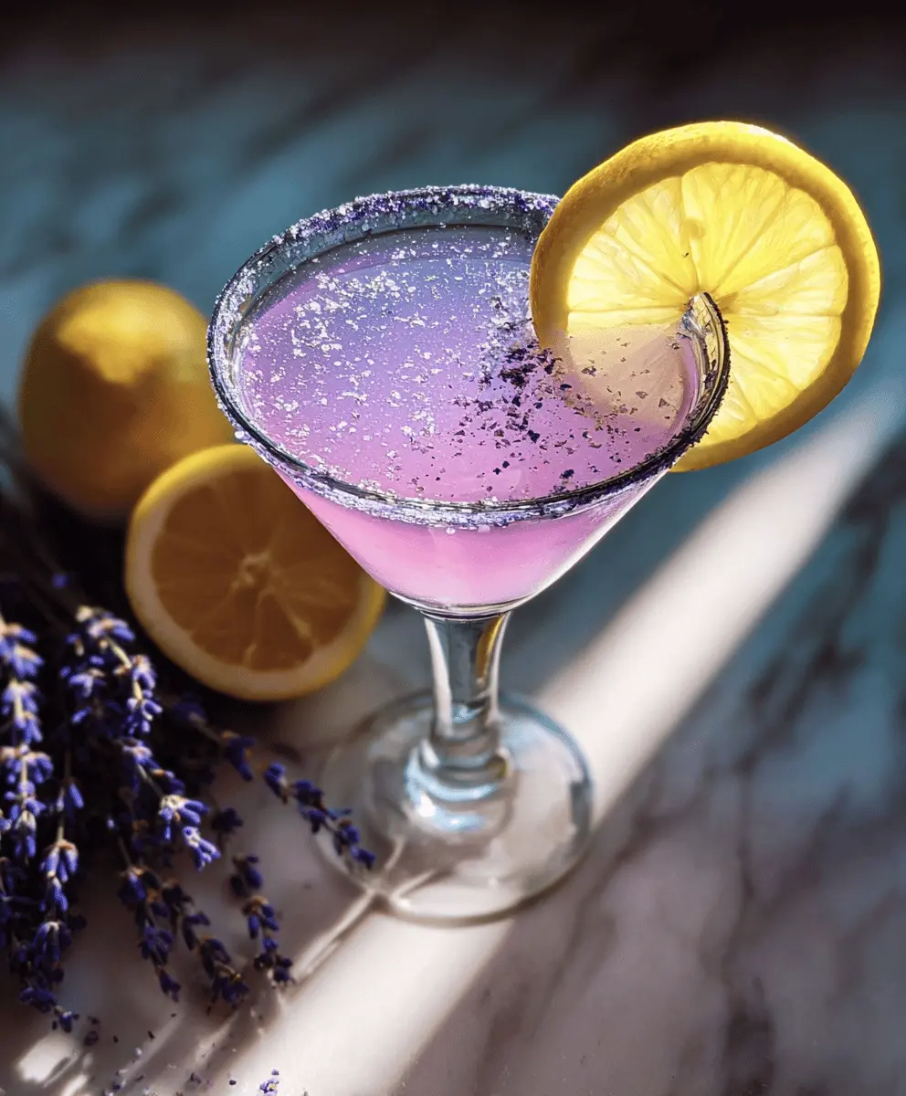 Easy Lavender Lemon Drop Martini Recipe