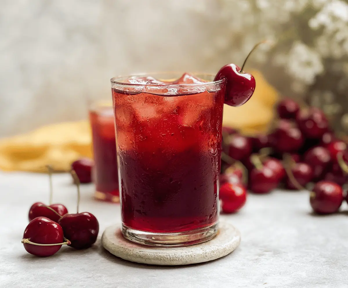 Easy Cherry Iced Tea Recipe for Summer