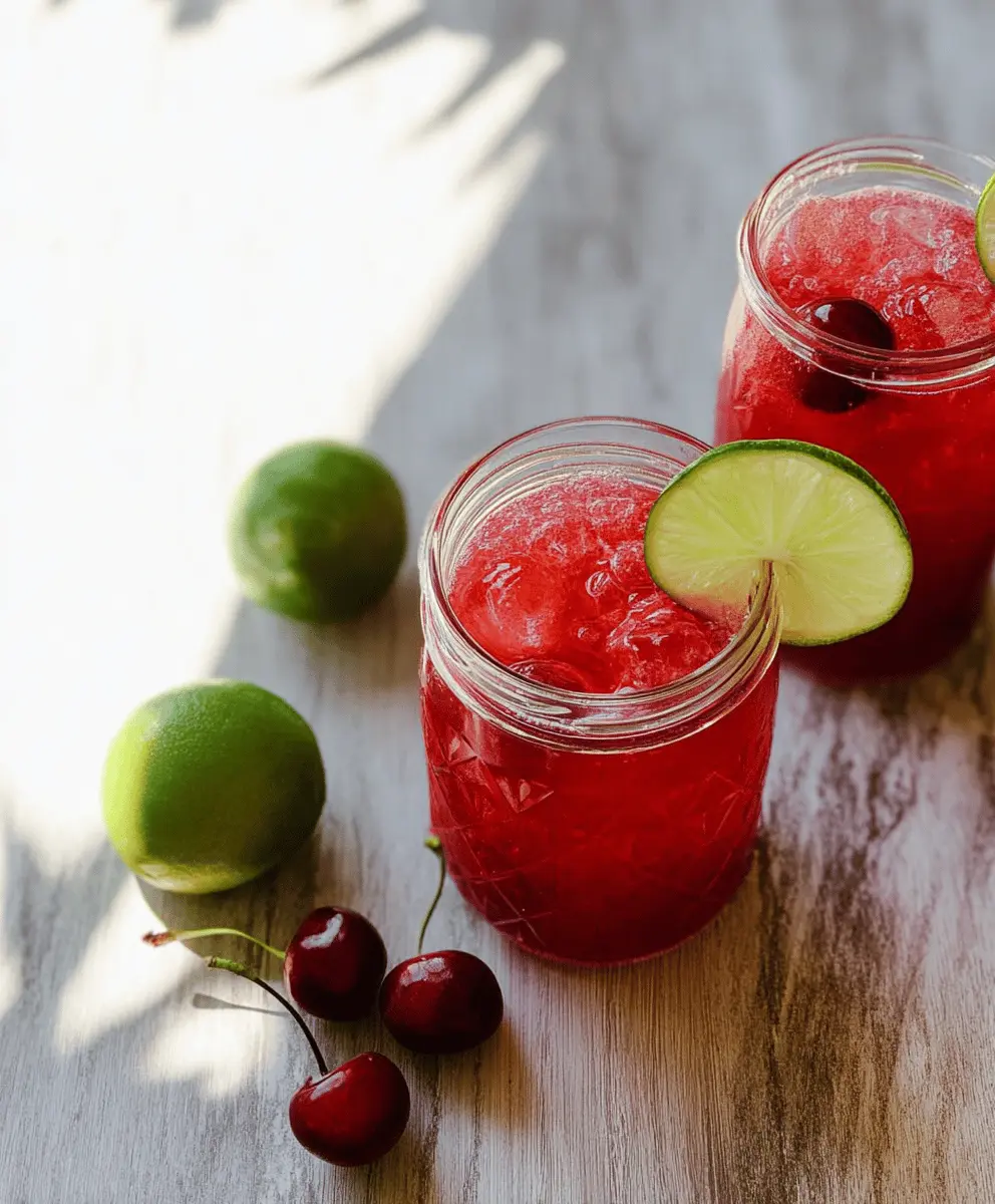 Easy 4-Ingredient Cherry Limeade Recipe