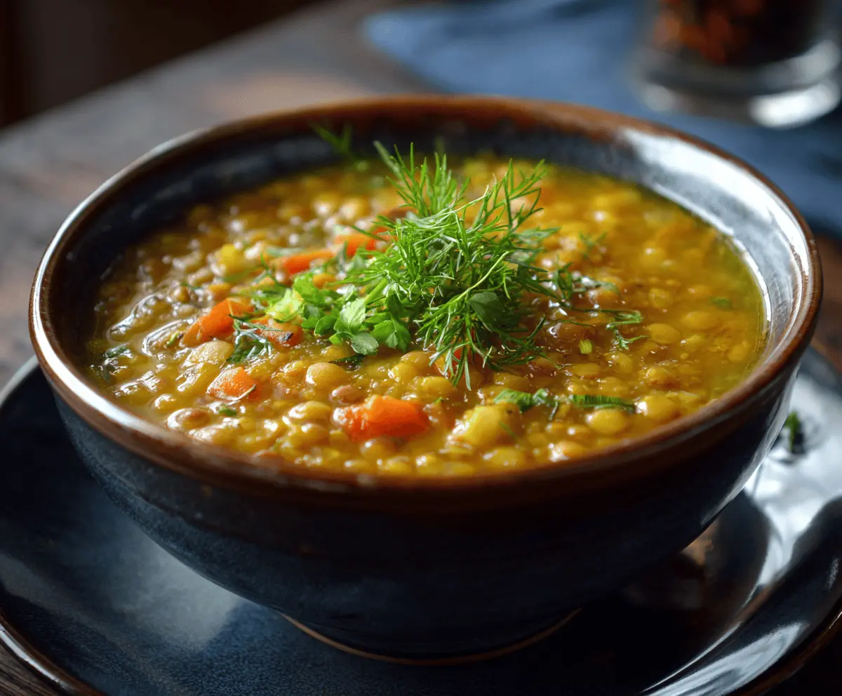 Lentil Soup with Herbs