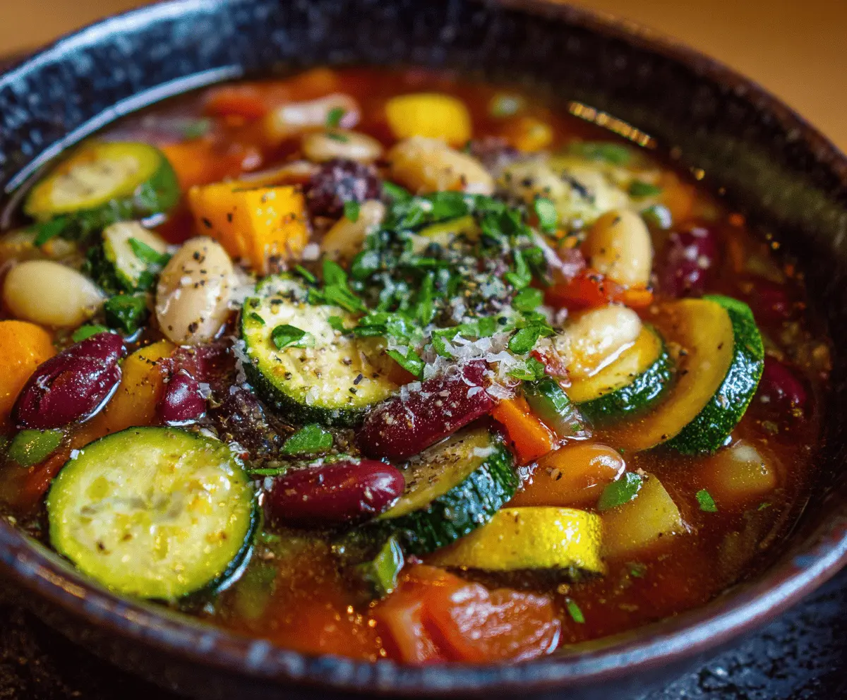 Vegetable Minestrone Soup