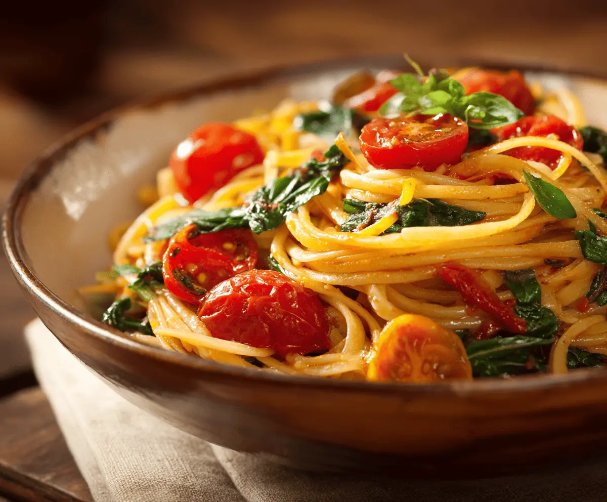 Vegan Pasta with Tomato Basil