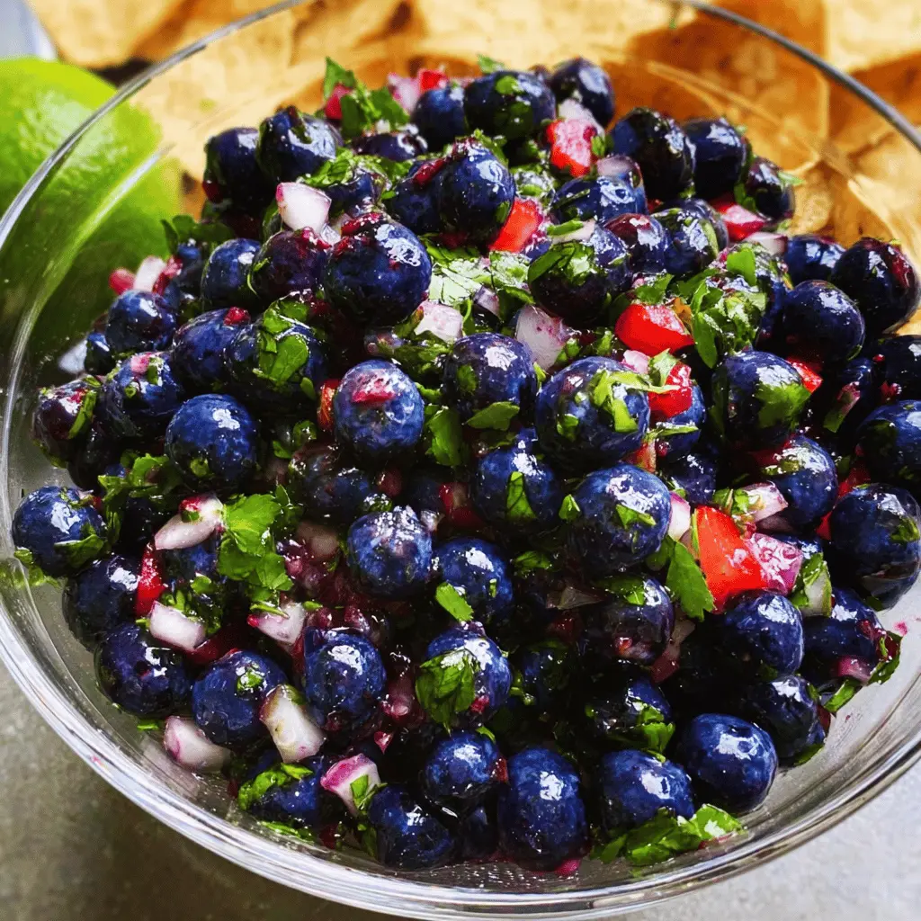 Easy Refreshing Blueberry Salsa Recipe