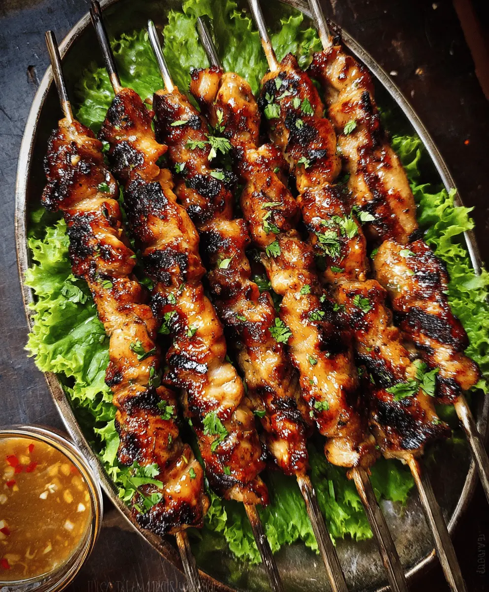 Easy Grilled Thai Chicken Skewers Recipe