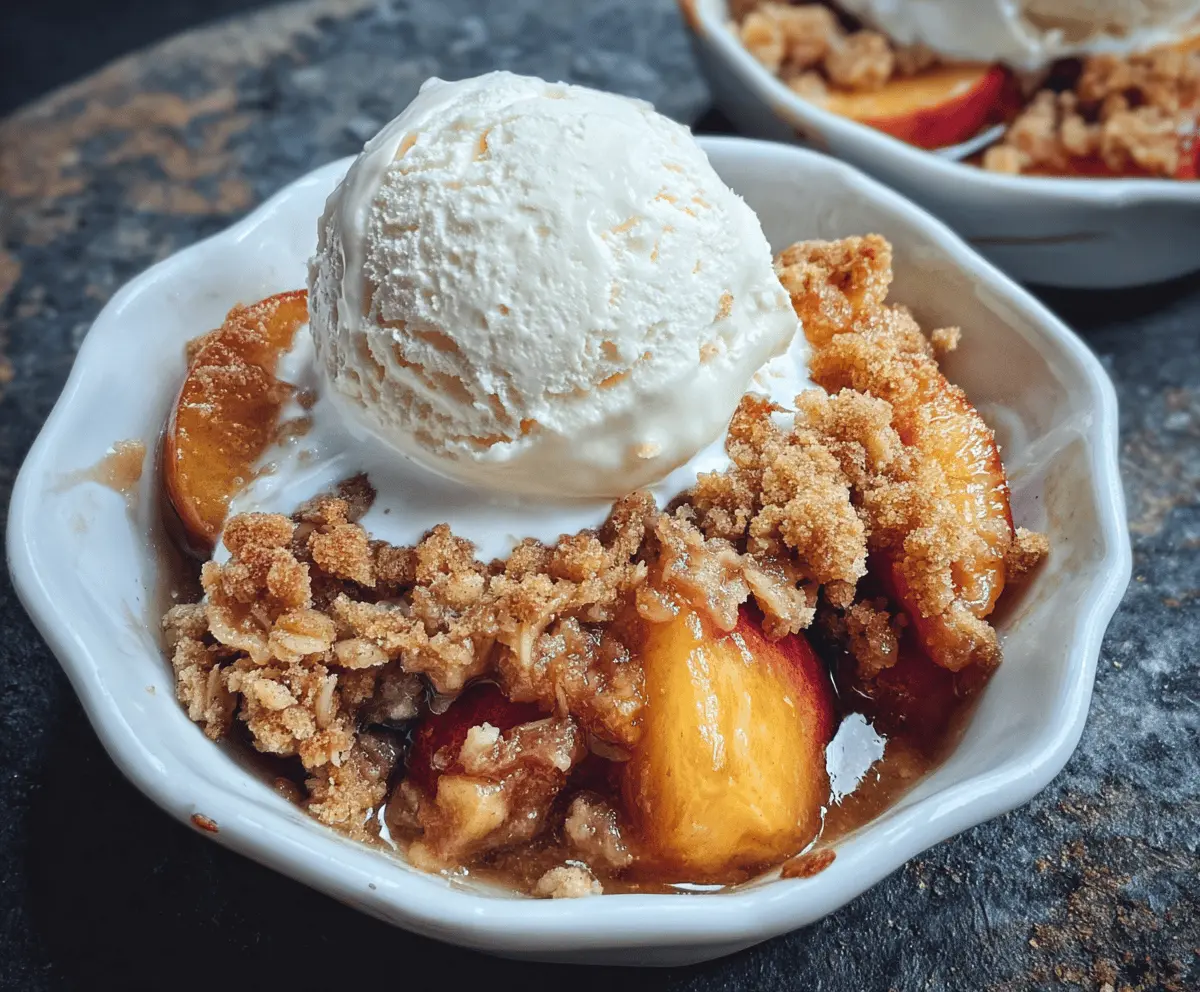 Easy Nectarine Brown Sugar Crisp Recipe