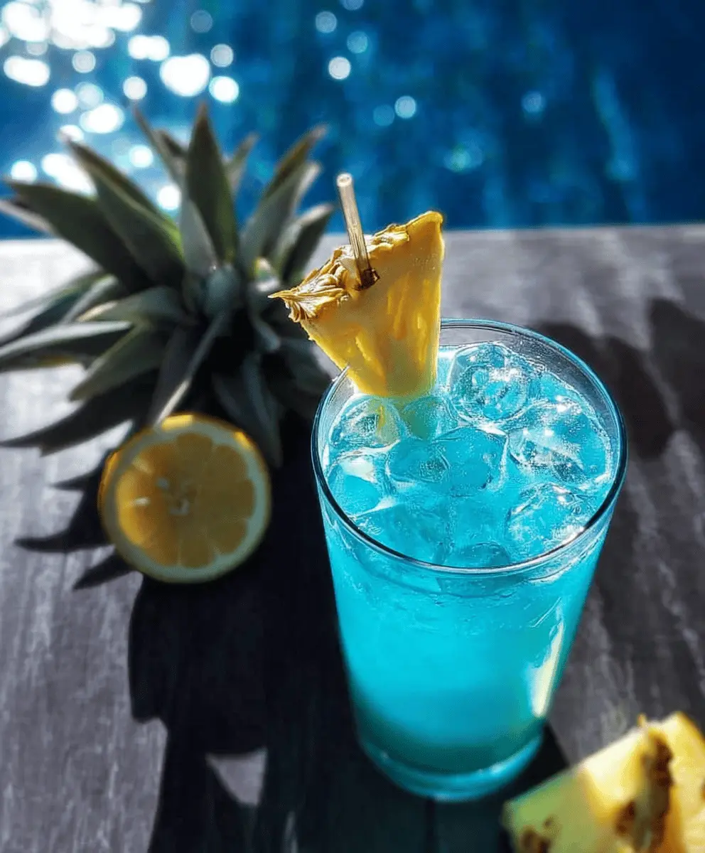 Refreshing Blue Hawaiian Mocktail Recipe