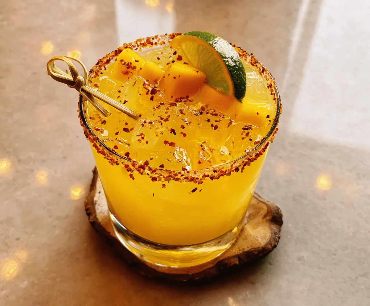 Spicy Mango Margarita with Hot Honey Twist
