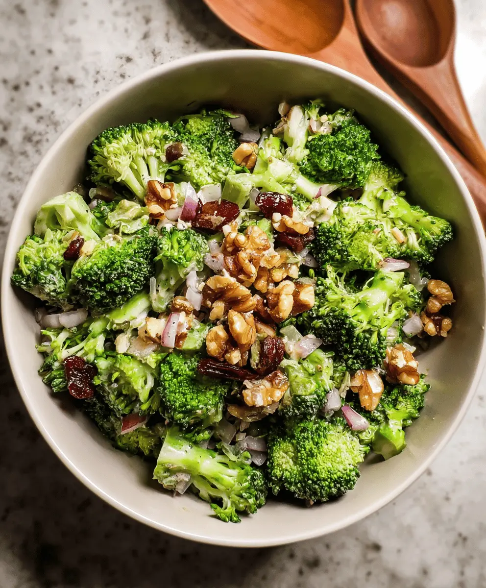 Easy Creamy Broccoli Salad Recipe