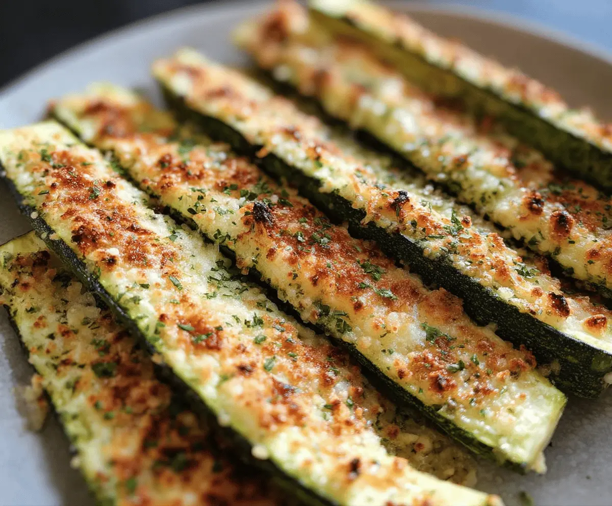 Easy Baked Parmesan Zucchini Recipe
