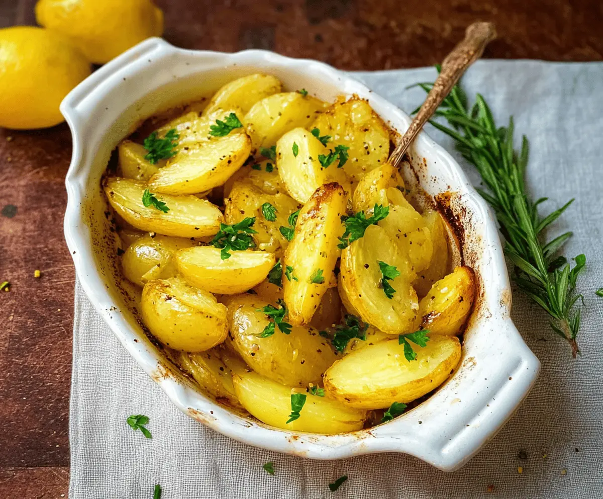 Easy Greek Lemon Potatoes Recipe