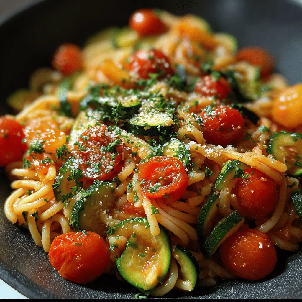 Easy Tomato Zucchini Pasta Recipe