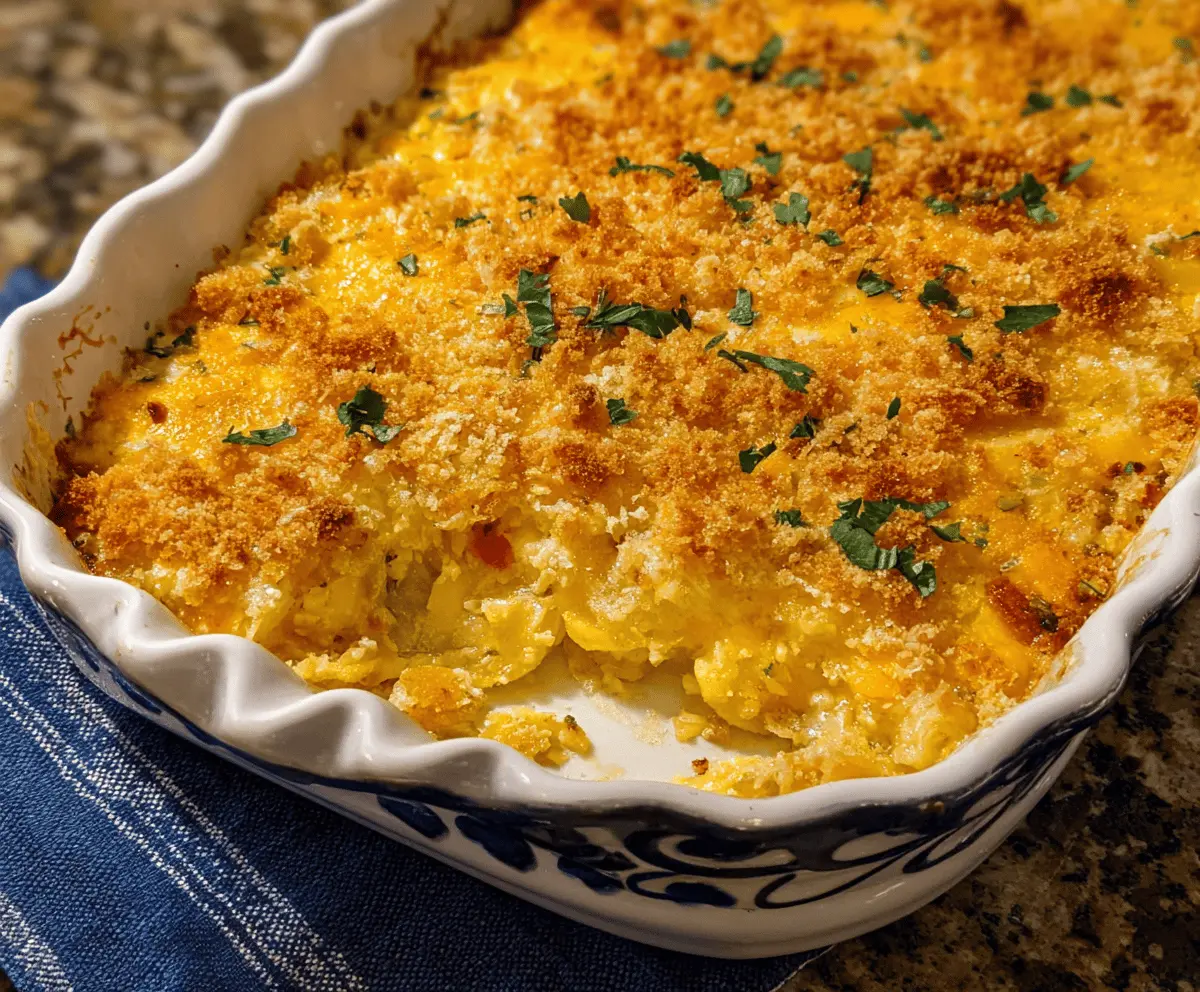 Cheesy Yellow Squash Casserole Recipe