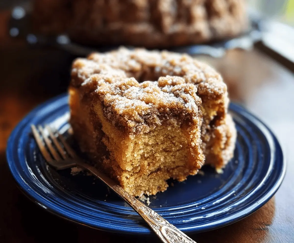 Moist Cinnamon Sugar Zucchini Coffee Cake Recipe