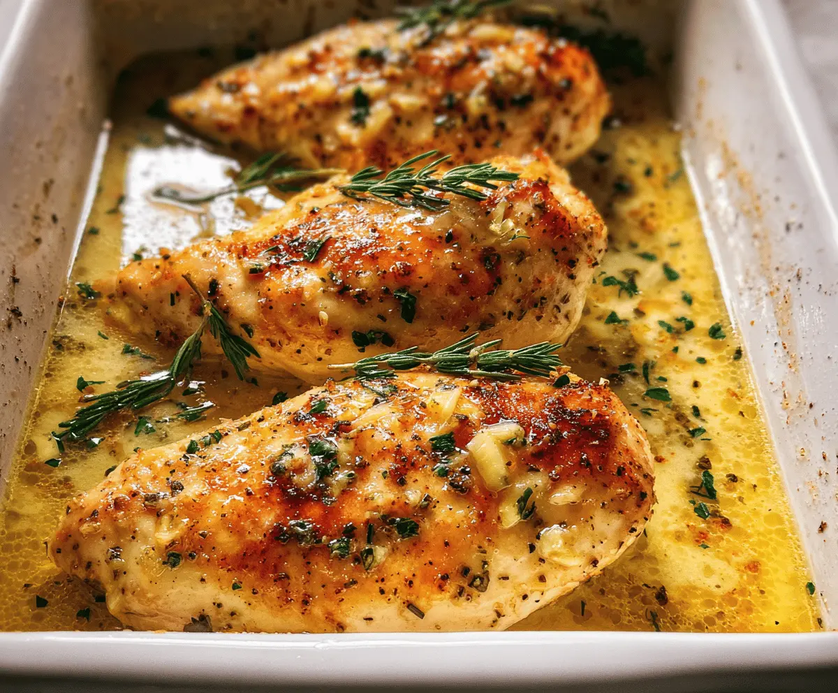 Easy Garlic Butter Baked Chicken Breast Recipe