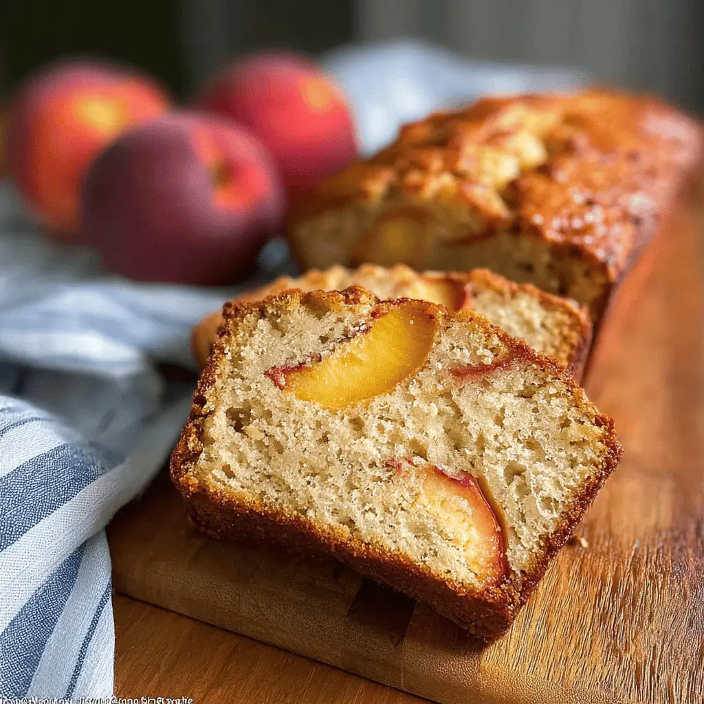Southern Peach Bread Recipe With Sweet Fresh Peaches